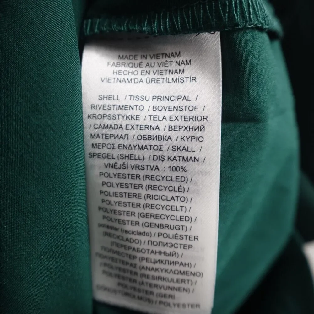 Ralph Lauren Womens Chiffon Velvet One-Shoulder Green Flowy Dress Size 8 - Picture 8 of 10